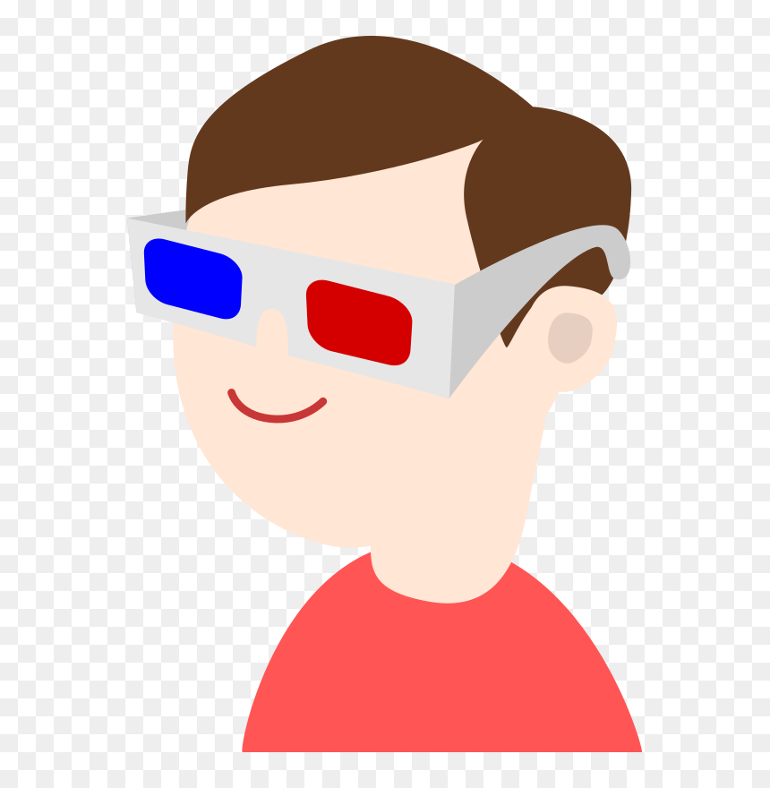 3d Glasses - Kartun Kacamata 3 D, HD Png Download - 3d glasses png