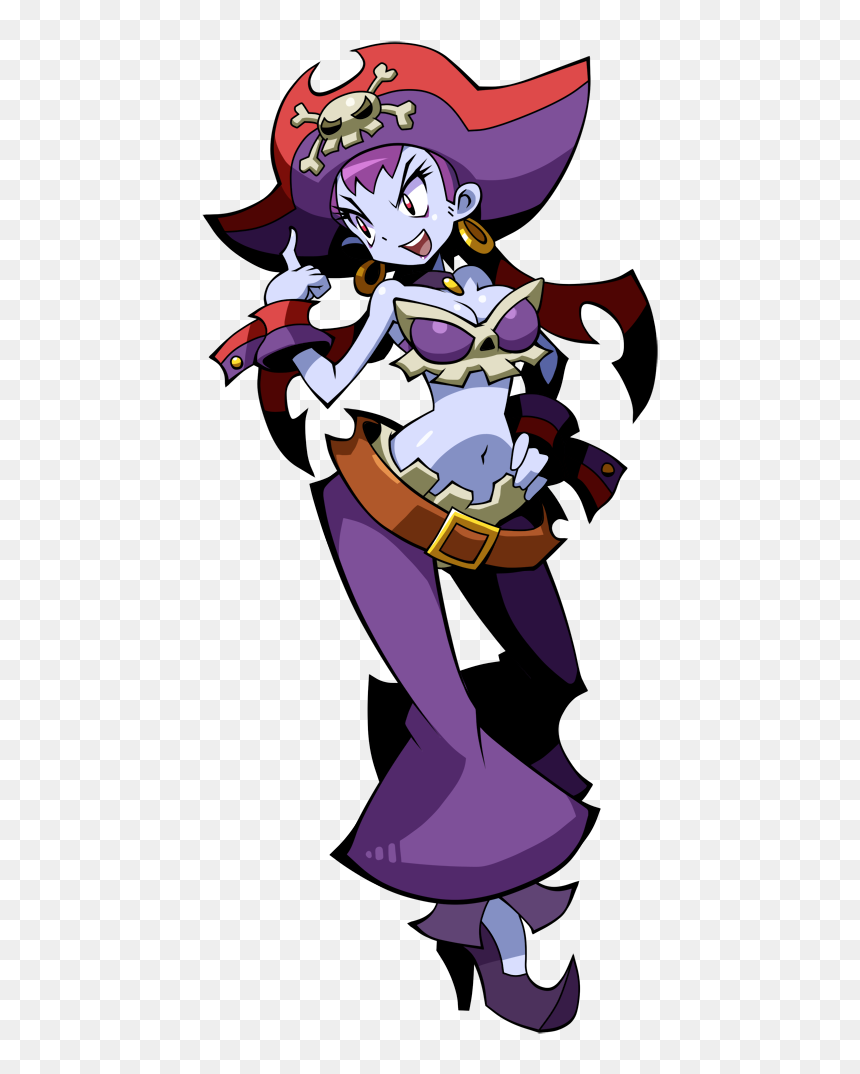 Half-genie Hero Render - Shantae Half Genie Hero Risky Beats, HD Png Download - shantae png