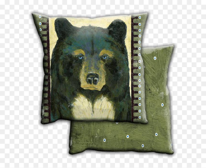 Transparent Black Bear Png - Cushion, Png Download - black bear png