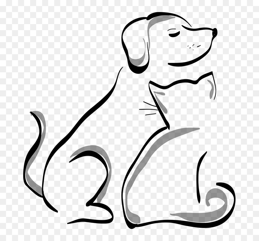 Transparent Background Dog And Cat Clip Art, HD Png Download - cat silhouette png