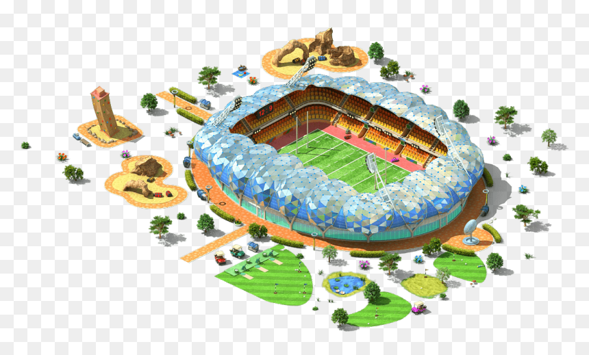 Megapolis Wiki - Soccer-specific Stadium, HD Png Download - baseball field png