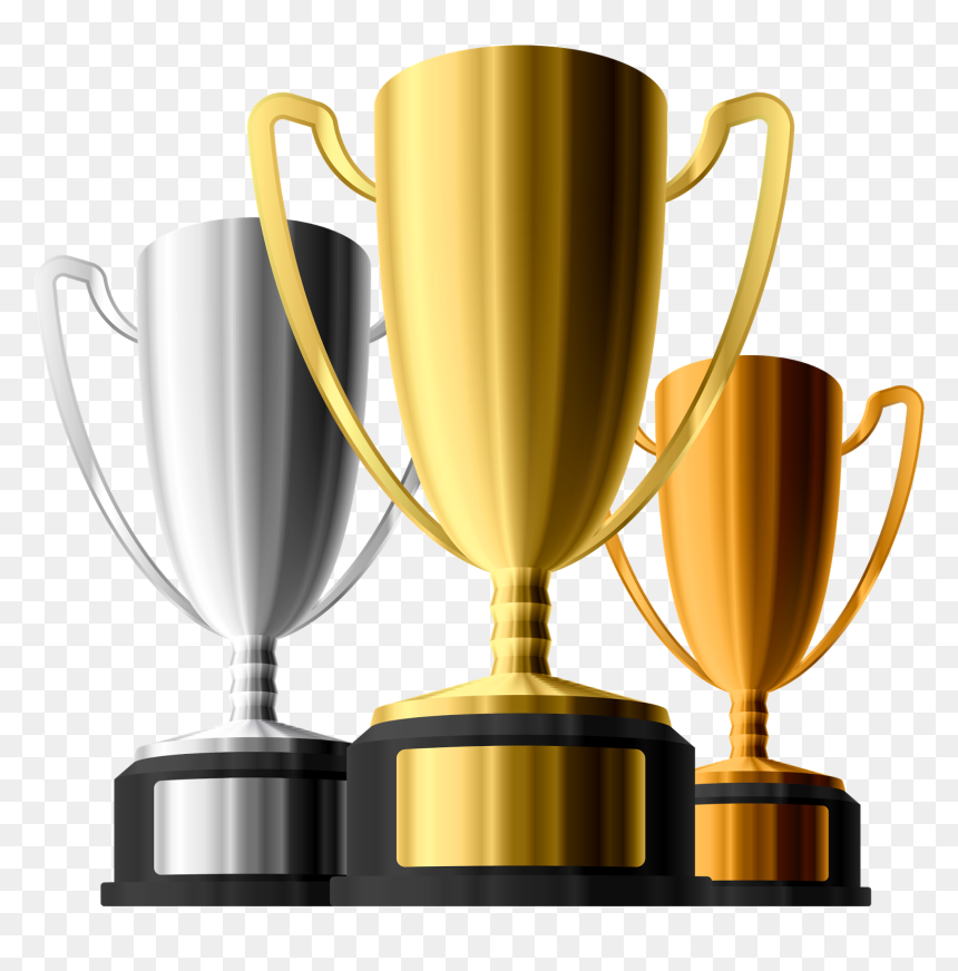 Trophy Medal Award Clip Art - Bank Po Coaching In Delhi, HD Png Download - lombardi trophy png