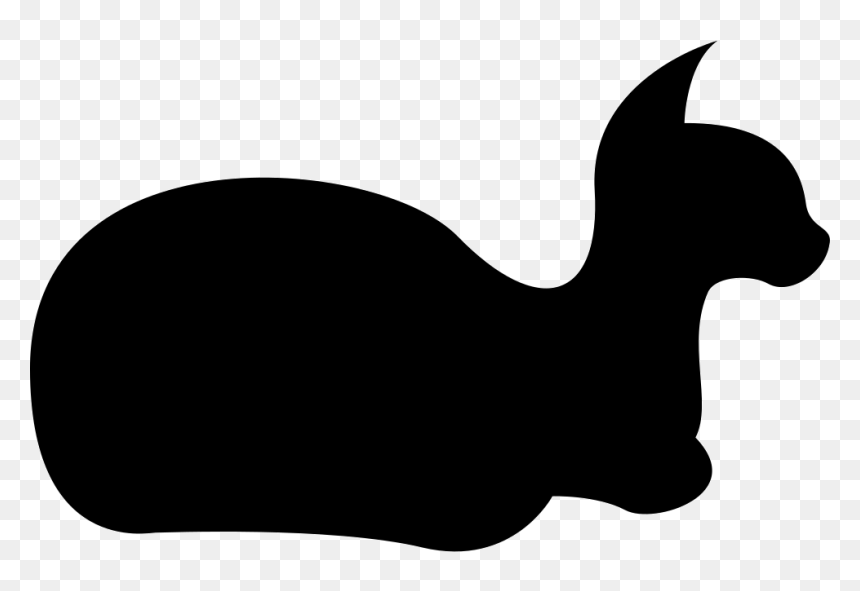 Cat Silhouette - Cat, HD Png Download - cat silhouette png