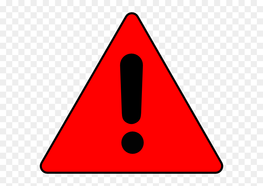 Traffic Sign, HD Png Download - red triangle png