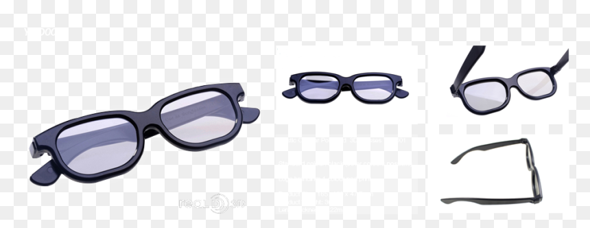 3d Real D Glasses Png, Transparent Png - 3d glasses png