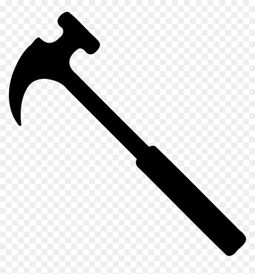 Trends For Hammer And Nails Clip Art Black And White - Hammer Clip Art, HD Png Download - hammer clipart png