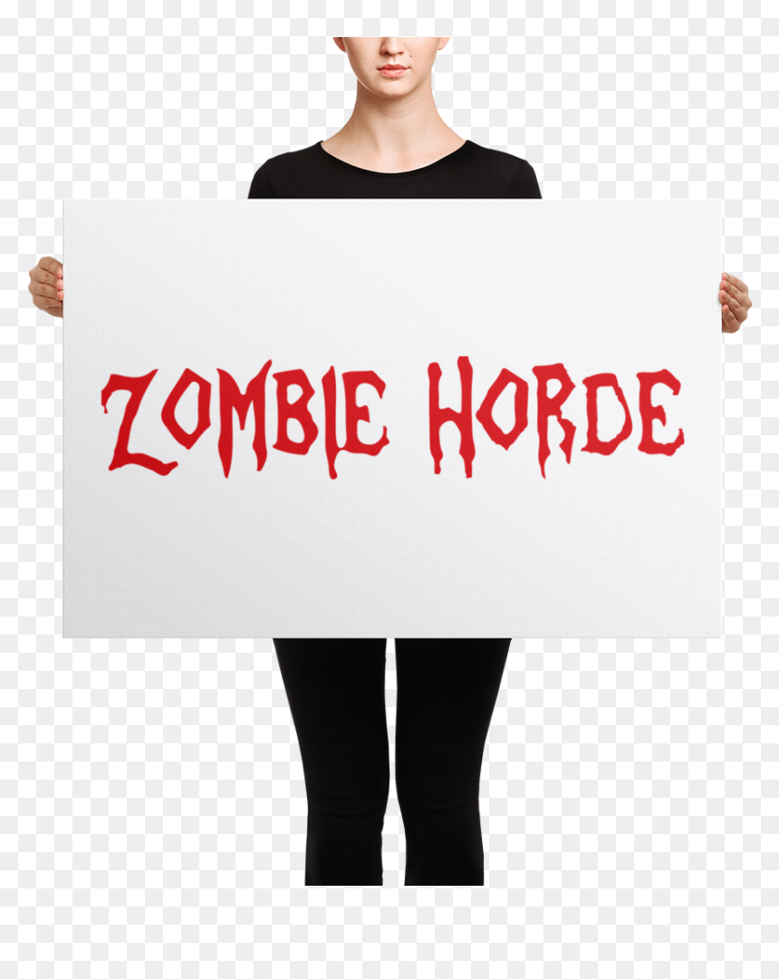 Zombie The Gamer Merch Canvases - Tights, HD Png Download - zombie horde png
