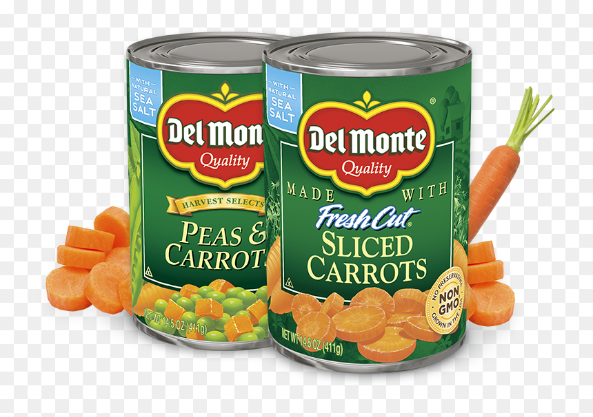Carrots - Peas And Carrots In A Can, HD Png Download - canned food png