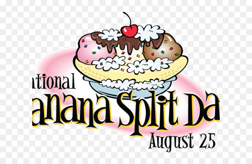 Banana Split Clipart Nut, HD Png Download - banana split png