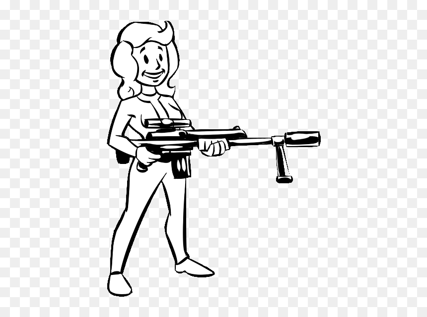 Female Vault Boy, HD Png Download - pip boy png