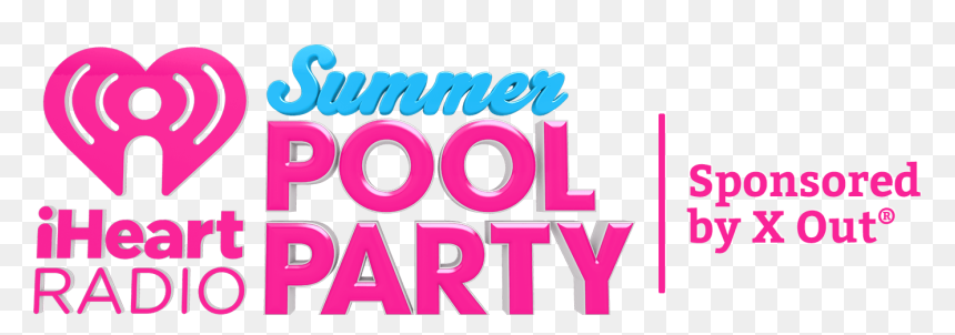 Iheartradio Summer Pool Party Shadow - Iheartradio, HD Png Download - pool party png