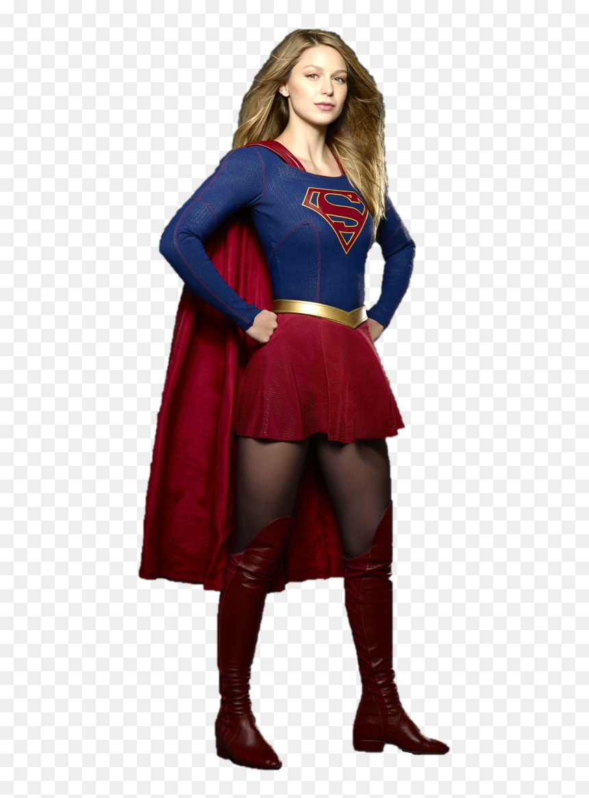 Supergirl Png - Supergirl Transparent Melissa Benoist, Png Download - supergirl logo png