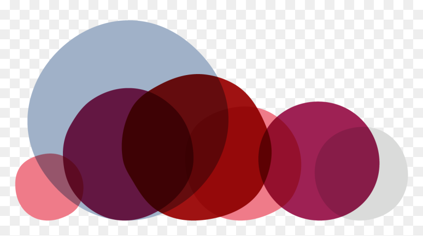 Abstract Illustration Formed Of Overlapping Shapes - Circle, HD Png Download - abstract shapes png