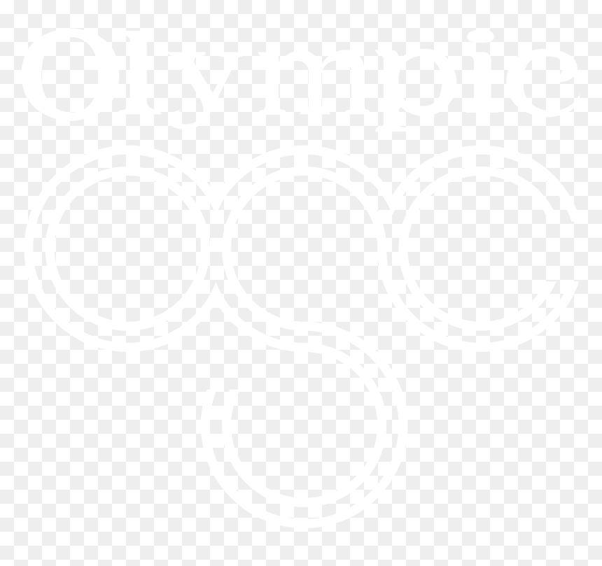 Olympic Logo Black And White Poster - Poster, HD Png Download - miami heat logo png