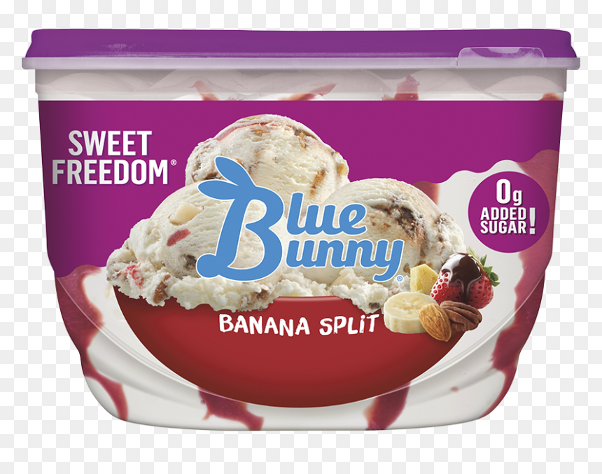Sweet Freedom® Banana Split - Bunny Banana Split Ice Cream, HD Png Download - banana split png