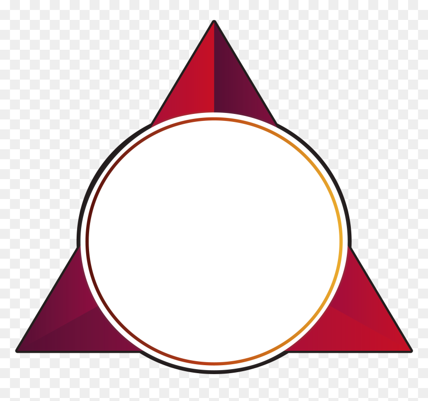 Triangular Clipart Cake - Traingle Box Png, Transparent Png - red triangle png
