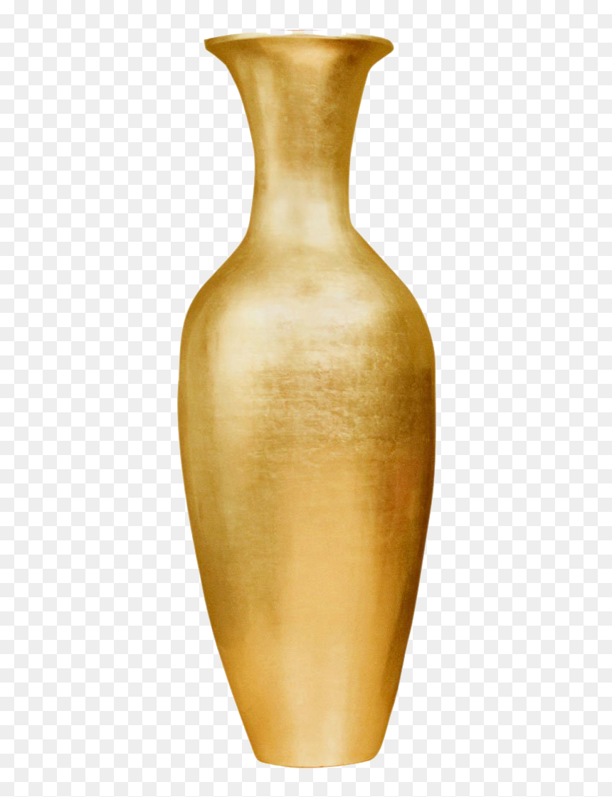Vase Png Transparent Images - Gold Floor Vase, Png Download - vase png