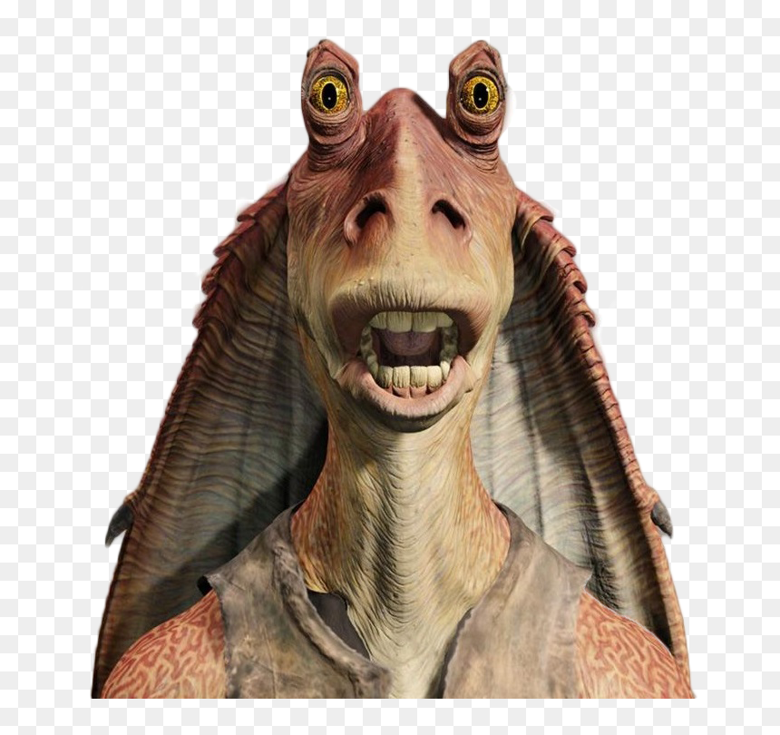 Sticker De Randomissou Sur Other Jarjar Binks Qui Gon - Jar Jar Binks Transparent, HD Png Download - jar jar binks png