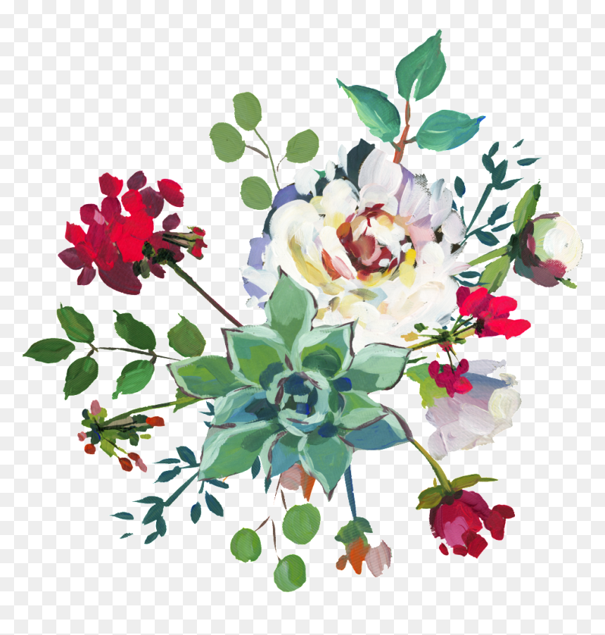 Hand Painted White Peony Flower Png Transparent This - Peony Flower Clipart Png, Png Download - spring flower png