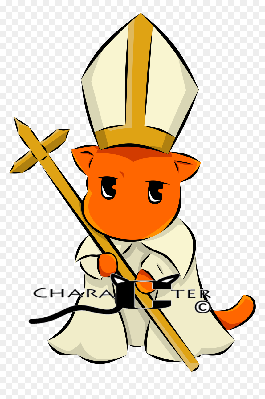 Cartoon, HD Png Download - pope hat png