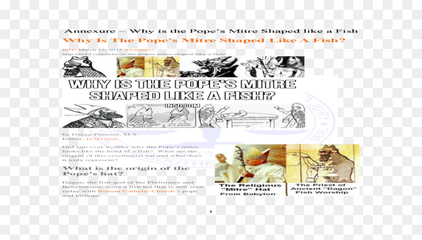 Paper, HD Png Download - pope hat png