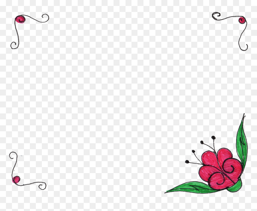 Clip Art, HD Png Download - flower drawing png