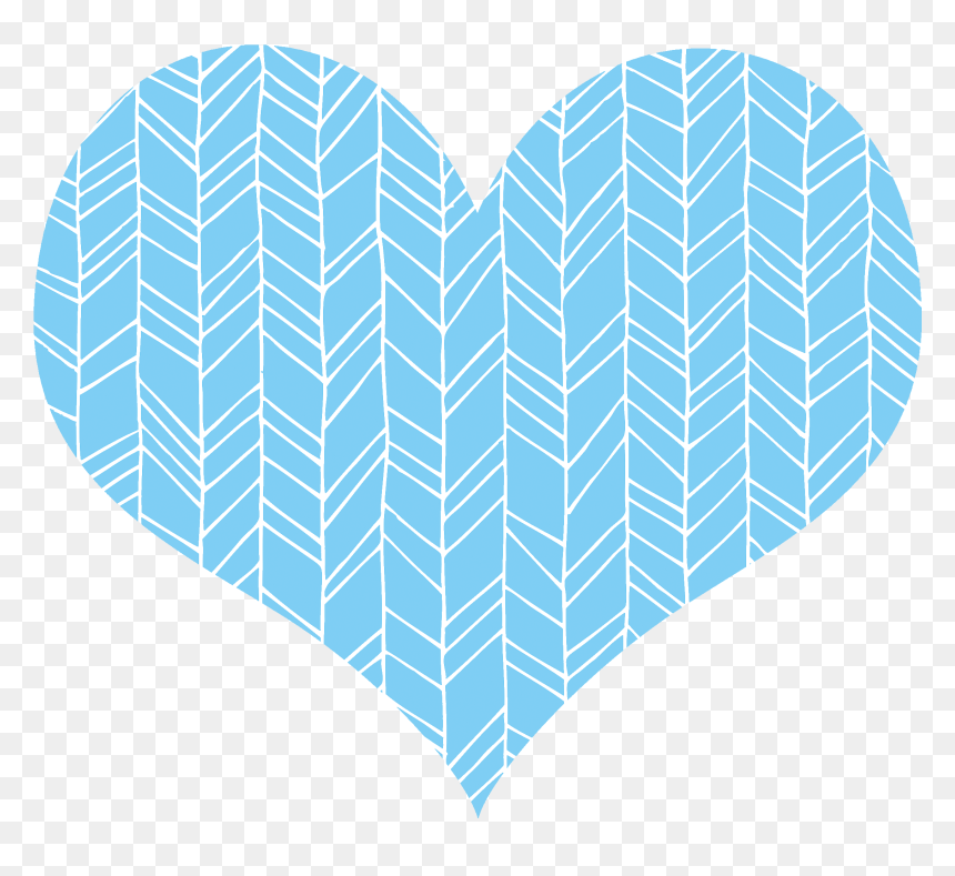 Blue Drawing Heart - Clip Art, HD Png Download - heart drawing png
