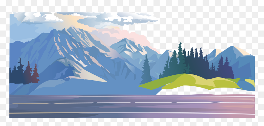 Forest Stock Illustration Clip Art Blue Sky - Mountain Range Transparent Background, HD Png Download - blue sky png