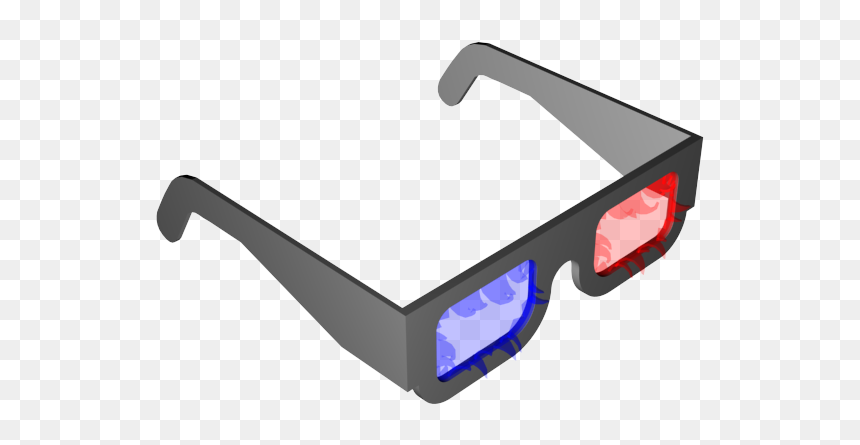 3d Glasses 3ds Max Model - Sunglasses, HD Png Download - 3d glasses png