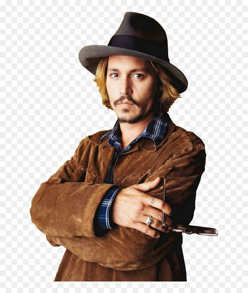 Transparent Jack Sparrow Png - Fedora Hat Men Long Hair, Png Download - jack sparrow png