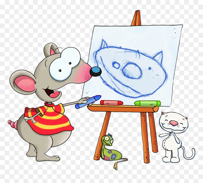Easel Clipart Transparent Background - Toopy And Binoo Drawing, HD Png Download - drawing png