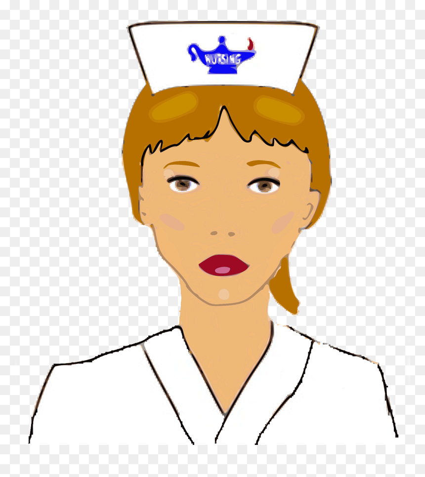 Outline Pictures Of Nurse, HD Png Download - nurse hat png