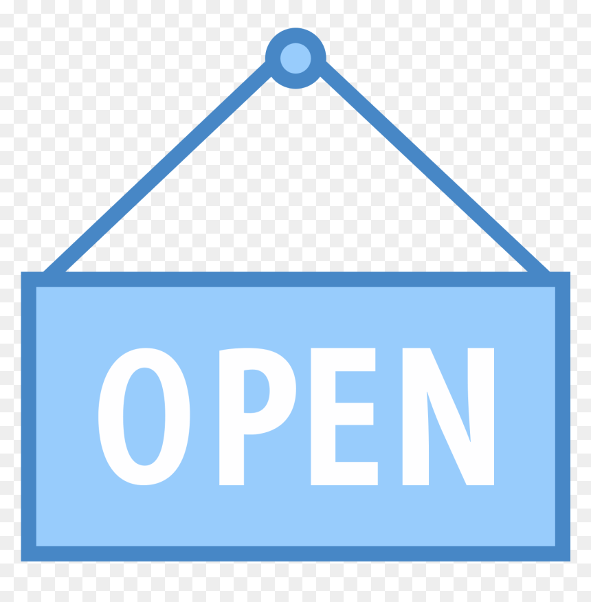 Open Sign Icon - Portable Network Graphics, HD Png Download - open sign png