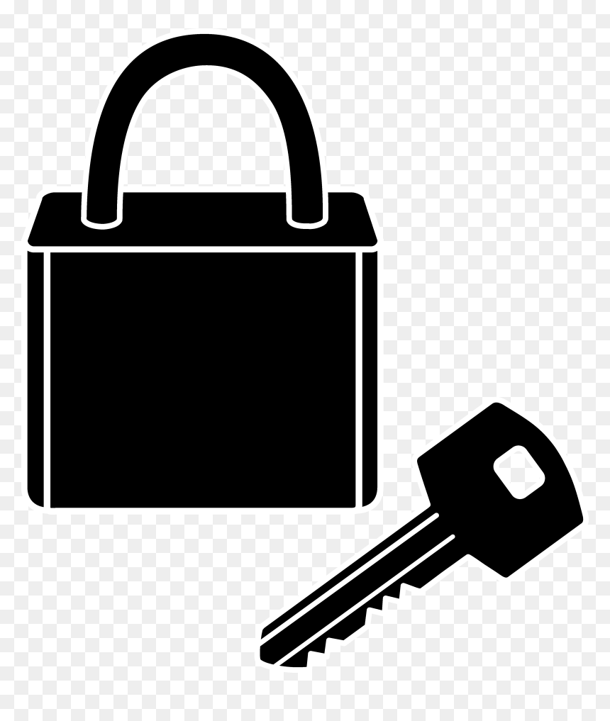 Key Water Cliparts - Lock And Key Clip Art, HD Png Download - water clipart png
