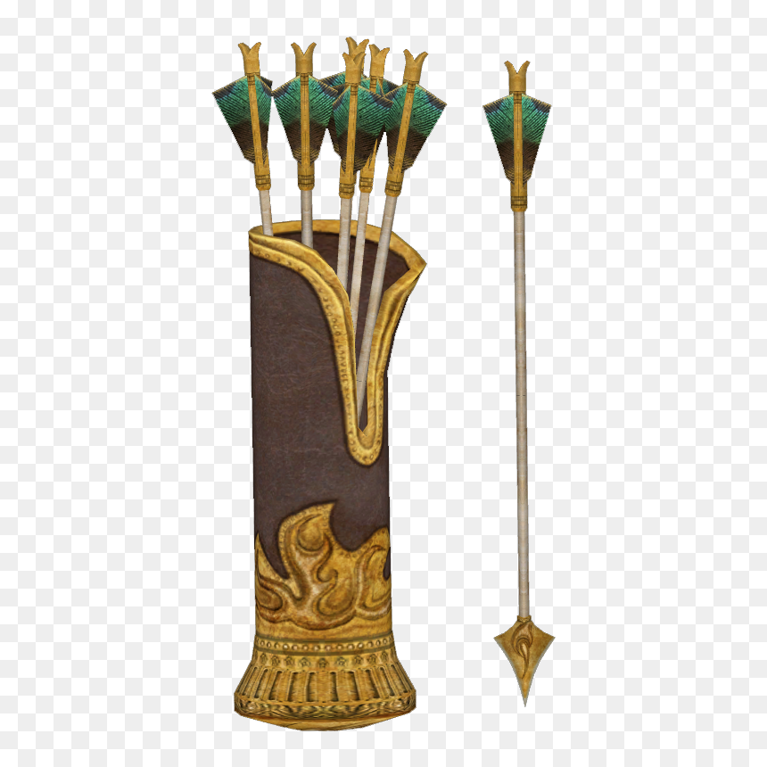 Elder Scrolls - Arrows Used In Mahabharata, HD Png Download - gold arrow png
