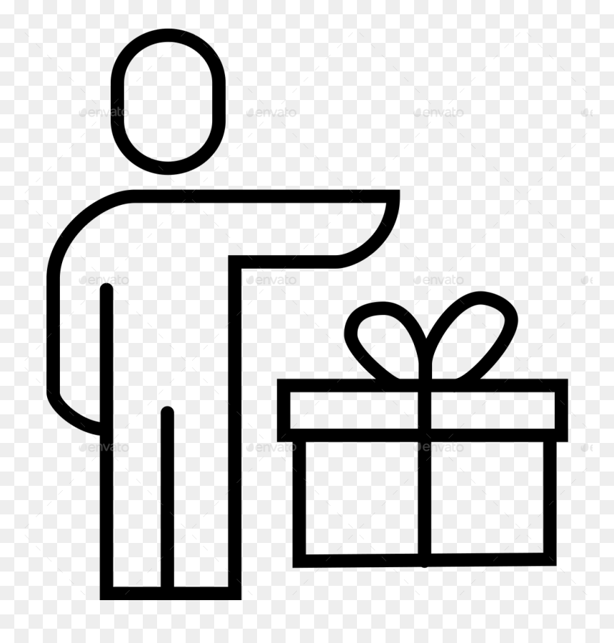 Transparent Background Gifts Icon, HD Png Download - gift icon png