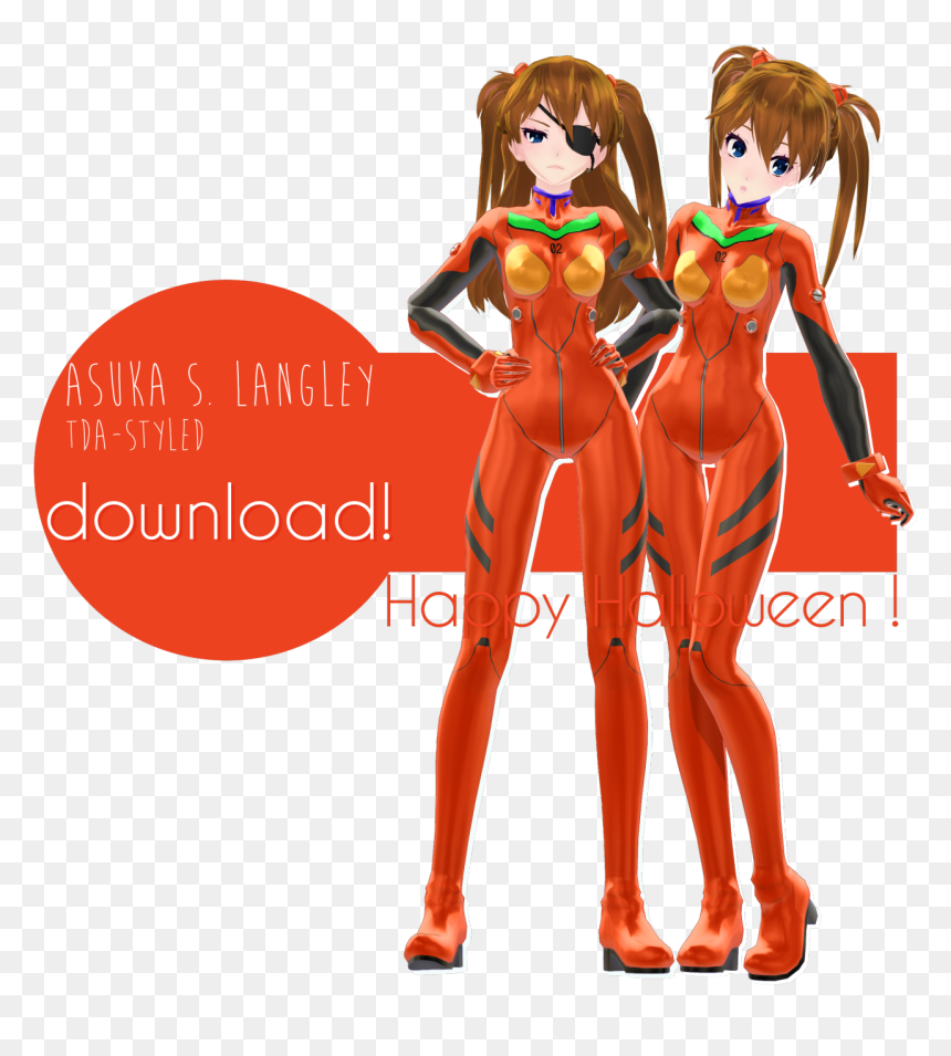 Transparent Asuka Png - Asuka Langley Soryu 3d Model Free Download, Png Download - asuka png