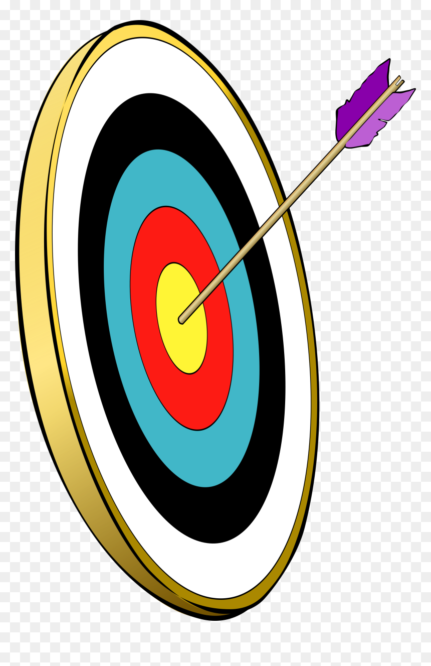 Arrow In The Gold Clip Arts - Archery Transparent Clipart, HD Png Download - gold arrow png