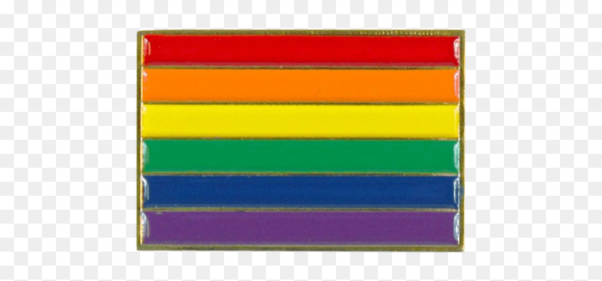 Rainbow Flag Pin, HD Png Download - rainbow flag png