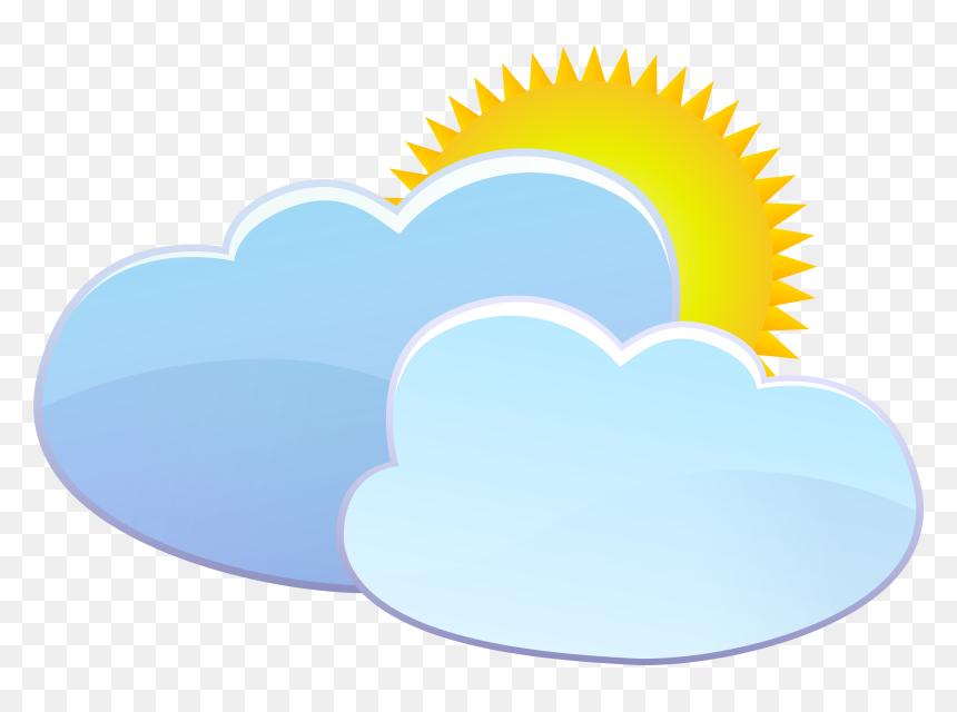 Clouds And Sun Weather Icon Png Clip Art - Facultad De Ciencias Economicas Unca Logo, Transparent Png - sun icon png