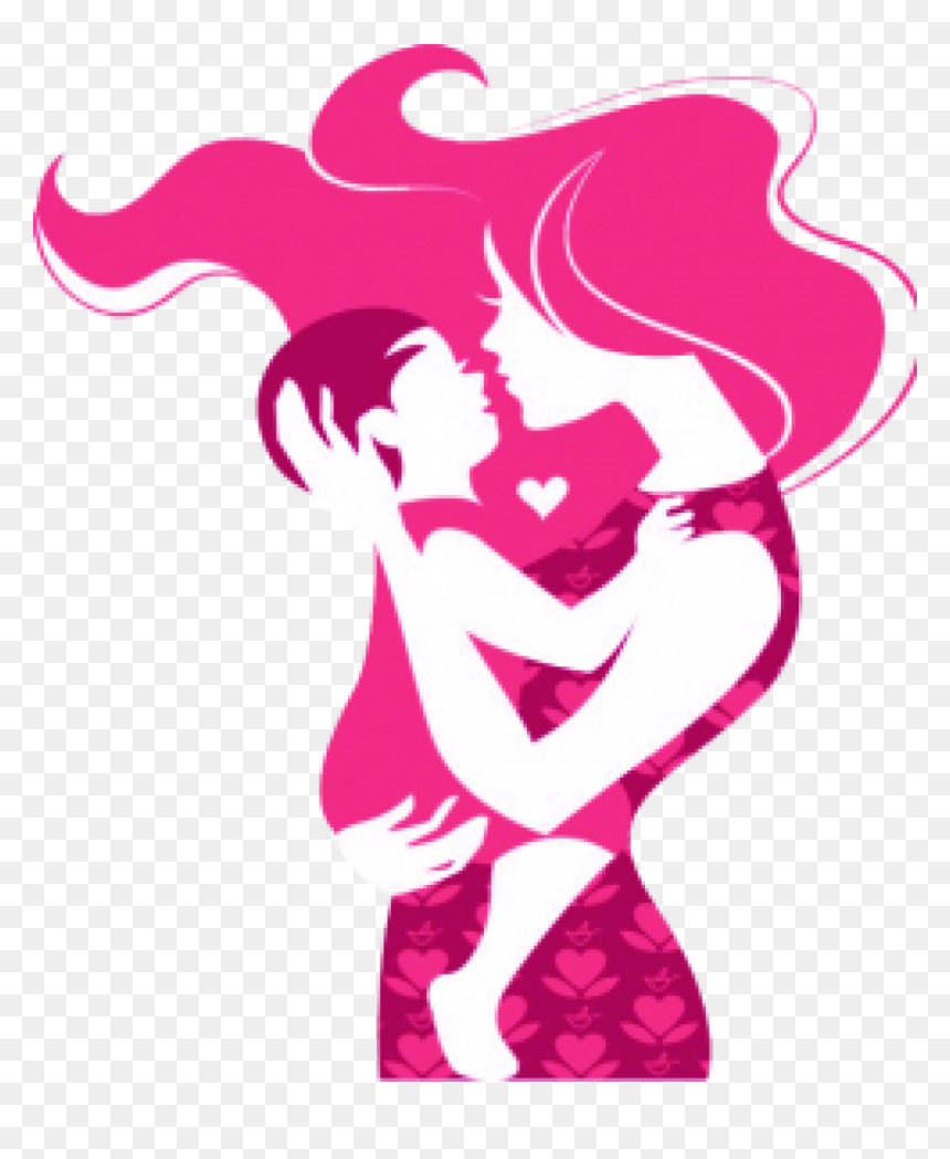 Mom And Baby Painting, HD Png Download - mother png