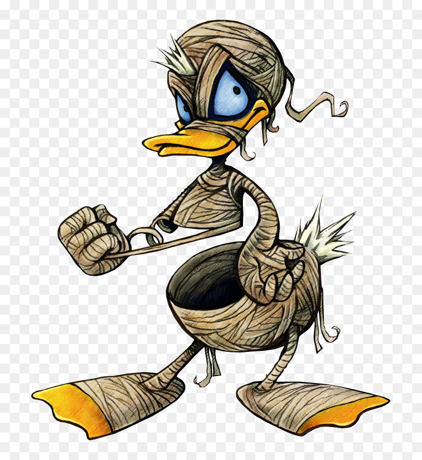 Clipart Duck Mummy - Kingdom Hearts Halloween Town Donald, HD Png Download - mummy png