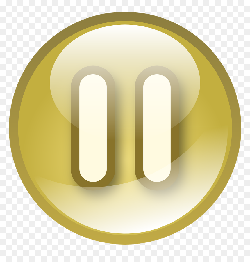 Vector Pause Button Png Image - Play Web Buttons Png, Transparent Png - pause png