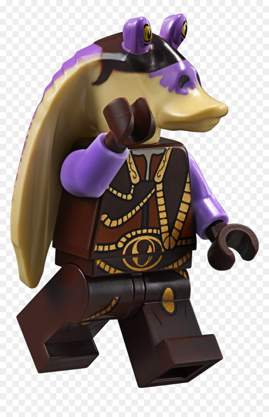 75091-tarpals - Lego Star Wars Minifigures Captain Tarpals, HD Png Download - jar jar binks png
