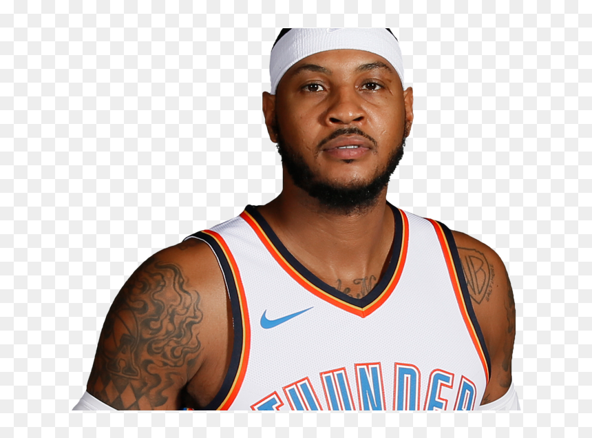 Oklahoma City Thunder And Carmelo Anthony To Part Ways - Carmelo Anthony Thunder Transparent, HD Png Download - carmelo anthony png
