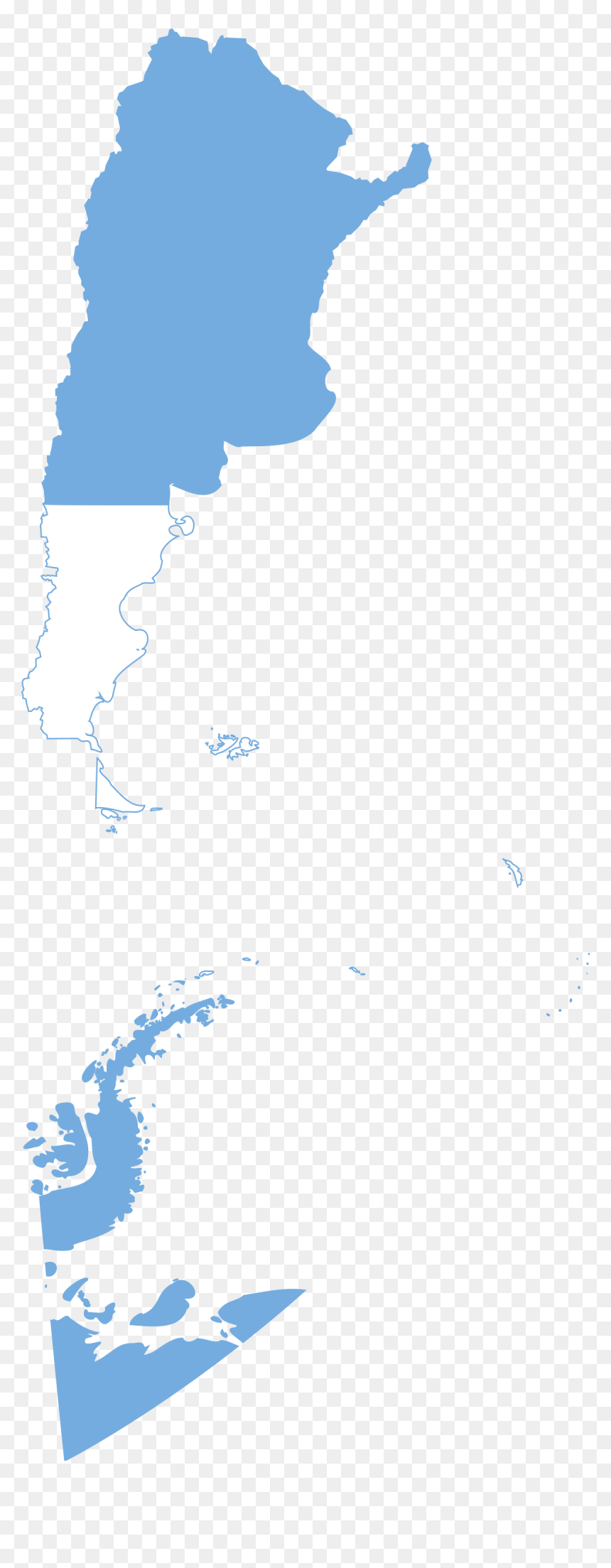 Greater Argentina Flag Map, HD Png Download - argentina flag png