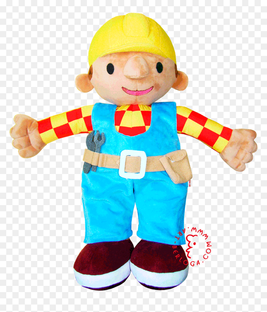 Custom Tailoring Of A Toy Bob The Builder - Stuffed Toy, HD Png Download - bob the builder png