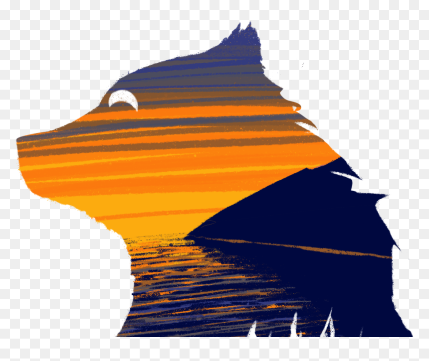 Illustration, HD Png Download - bear silhouette png