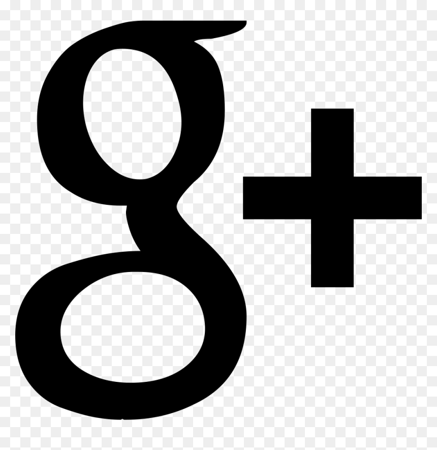 Gplus Icon Clipart Graphic Black And White Stock Gplus - Vector Google+ Icon Png, Transparent Png - plus symbol png