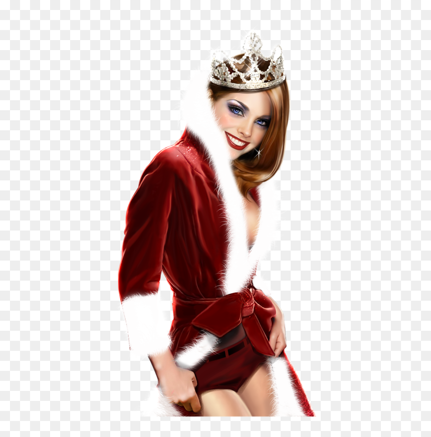 Woman Liveinternet Drawing - Transparent Santa Claus Sexy, HD Png Download - sexy model png